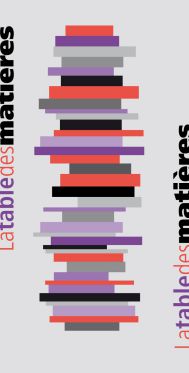 LA TABLE DES MATIERES